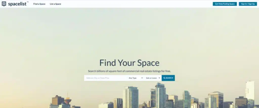 Spacelist is Commercial Real Estate Listings Sites