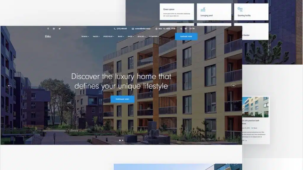 ekko real estate wordpress themes