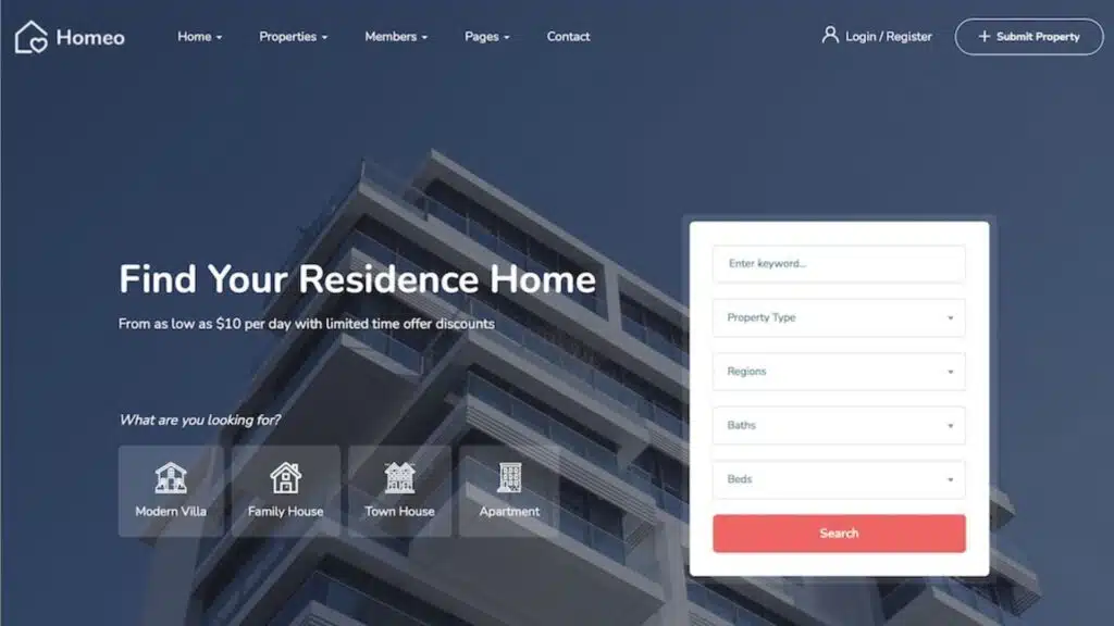 homeo real estate wordpress themes