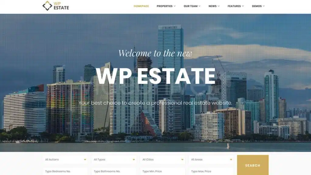 wp estate real estate wordpress themes